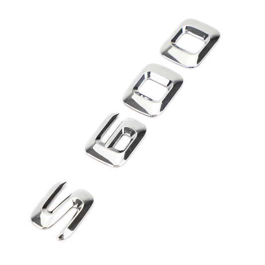 Emblème de coffre arrière, plaque signalétique, lettres et chiffres, compatible avec Mercedes S600, chromé