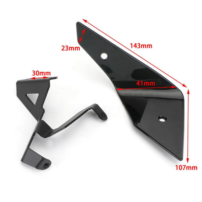 Top Side Wing Windshield Air Deflector For Honda Crf1100L 20+ Made Of Plastic