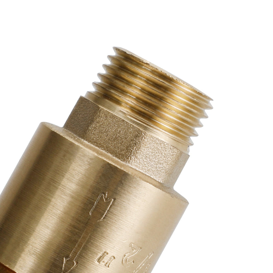 Brass Check Valve G1/2" G3/4" G1" M To F Thread Non-Return Backflow Prevention, G3/4"