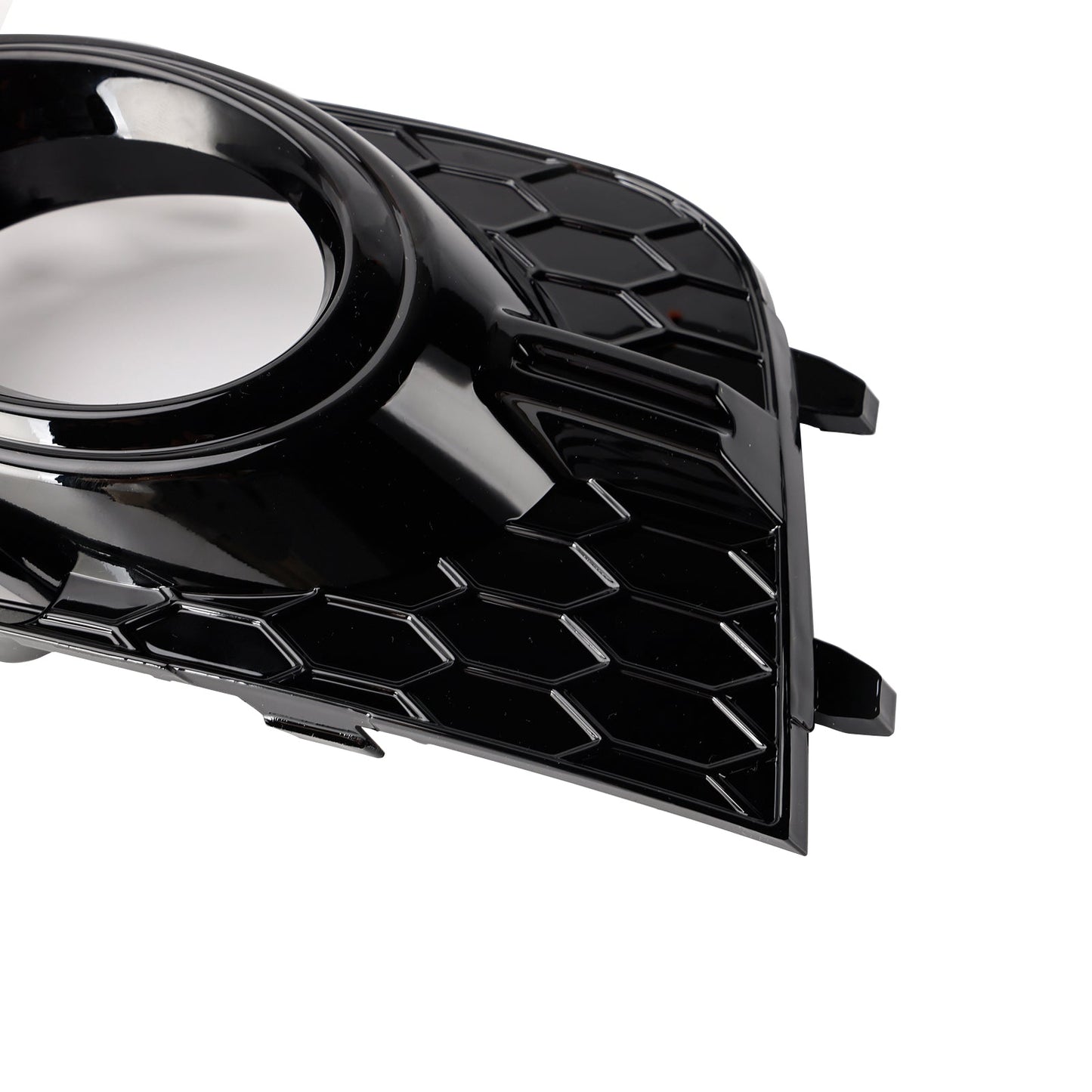 2011-2014 Audi A1 S-Line 8X 2PCS Front Bumper Fog Light Cover Grille Black Honeycomb Grill