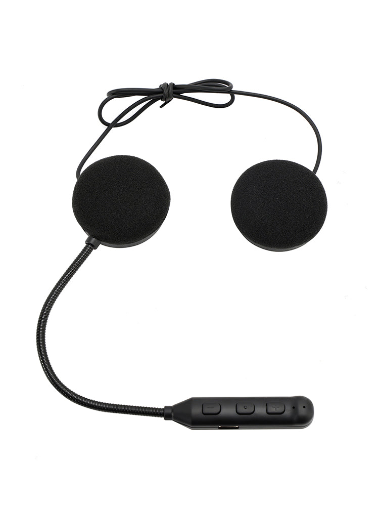 Casque Bluetooth universel avec haut-parleur et écouteurs pour moto, noir