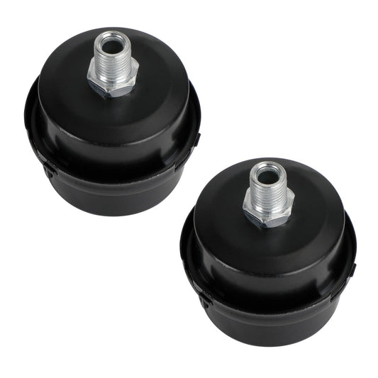 2 filtros metálicos para compresor de aire, silenciador de ruido de 1/4" y 13 mm