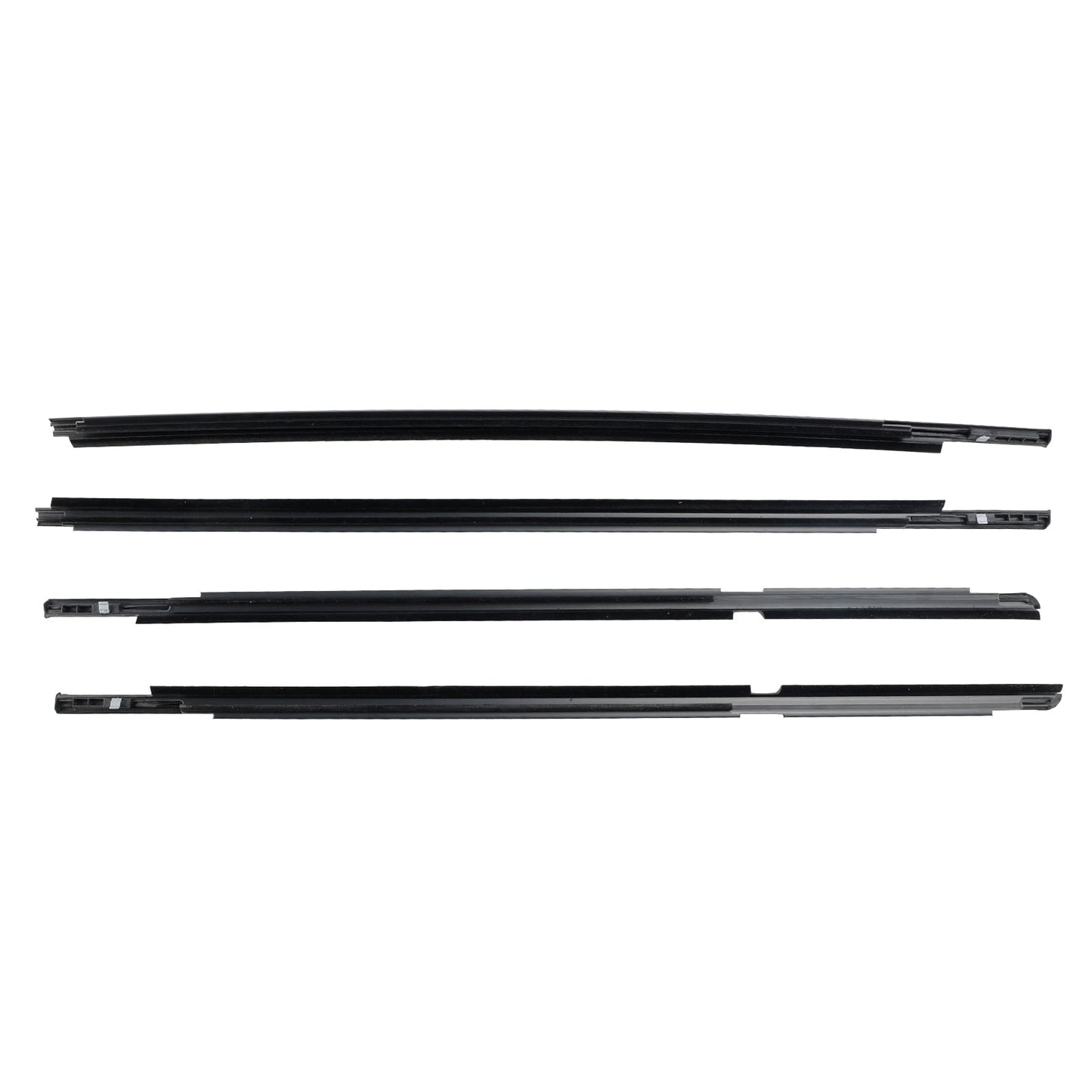 2005-2011 Toyota Yaris (NCP90, NCP91, KSP90, ZSP90) 4 pièces moulures de joint d'étanchéité pour vitres de portières extérieures 68160-52110 68210-52110