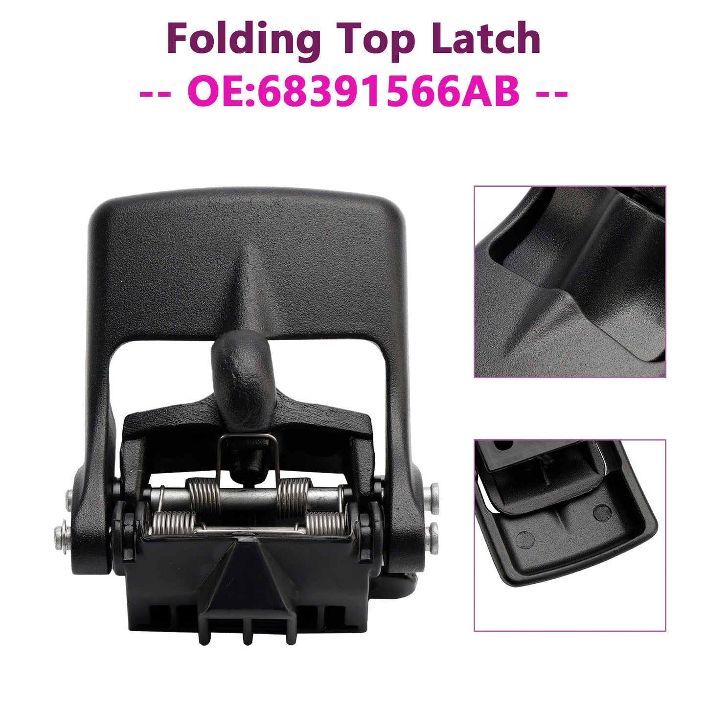 Loquet de toit rabattable Jeep Wrangler JL 2018-2024 68391566AB