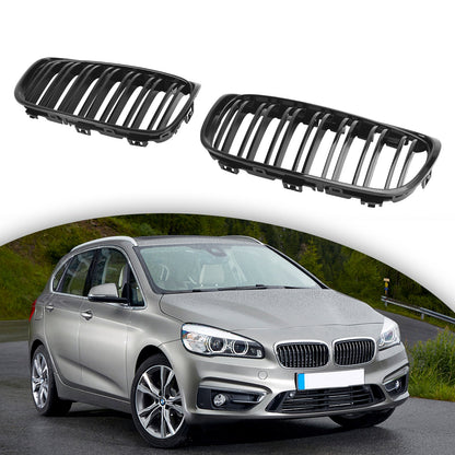 2015-2018 BMW 2 Series F45 F46 218d/220d/218i/M240i Pre-Facelift Front Grill Gloss Black Grille