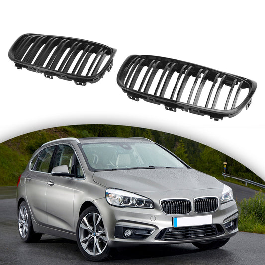 2015-2018 BMW 2 Series F45 F46 218d/220d/218i/M240i Pre-Facelift Front Grill Gloss Black Grille