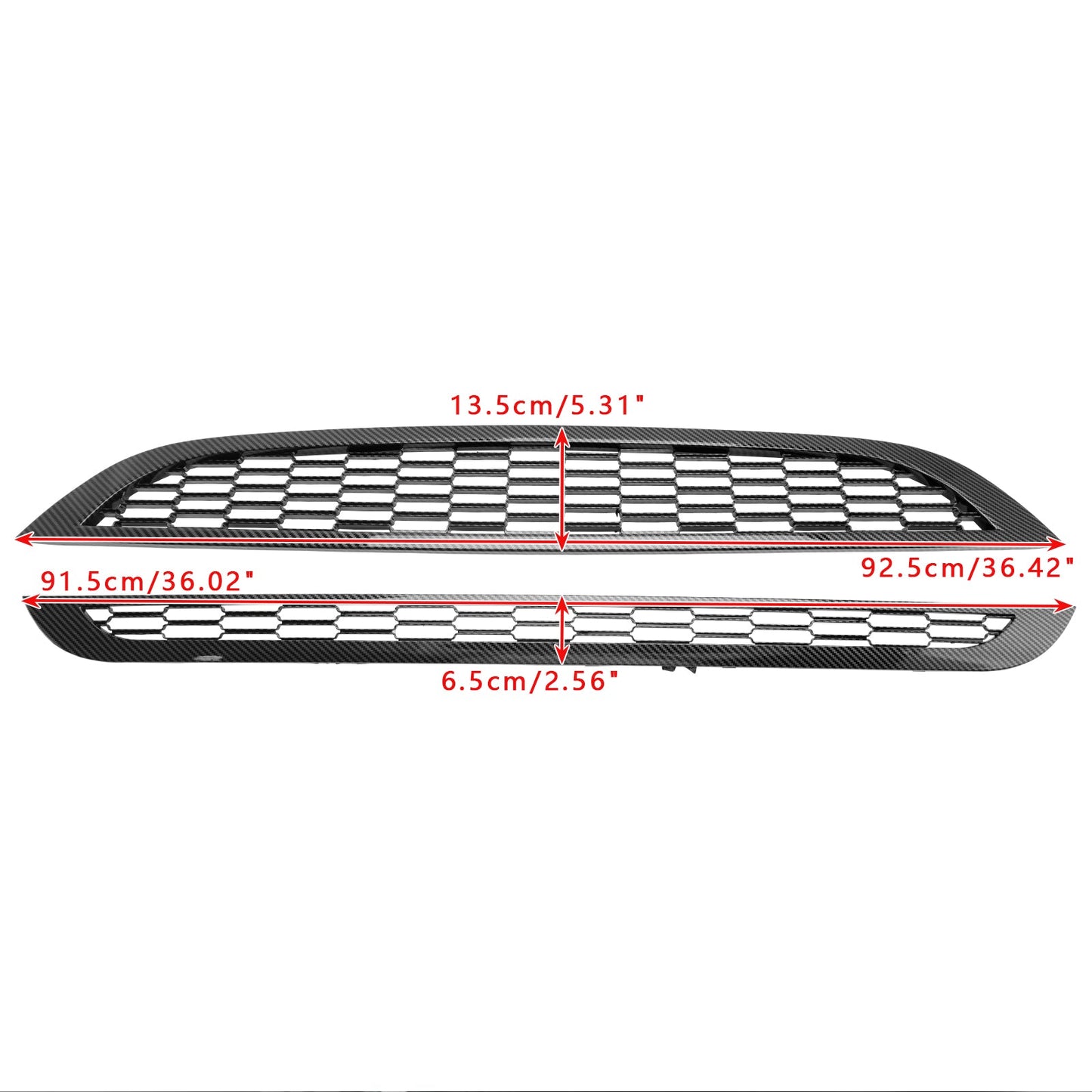 2002-2006 Mini Cooper R50 R52 R53 2PCS Honeycomb Mesh Front Grille Black Replacement Grill