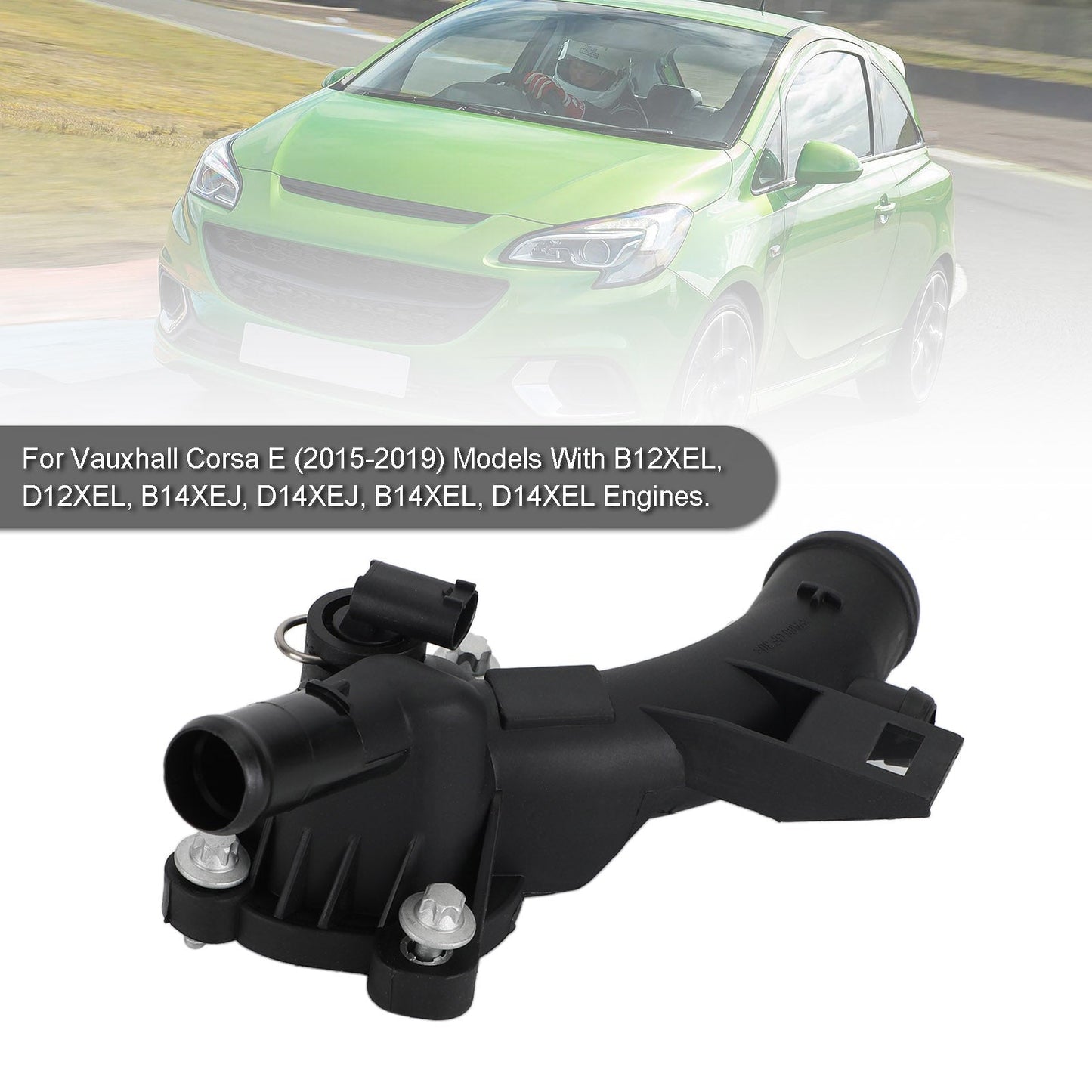 Bride de sortie d'eau pour liquide de refroidissement Vauxhall Corsa Astra J Meriva 25192985