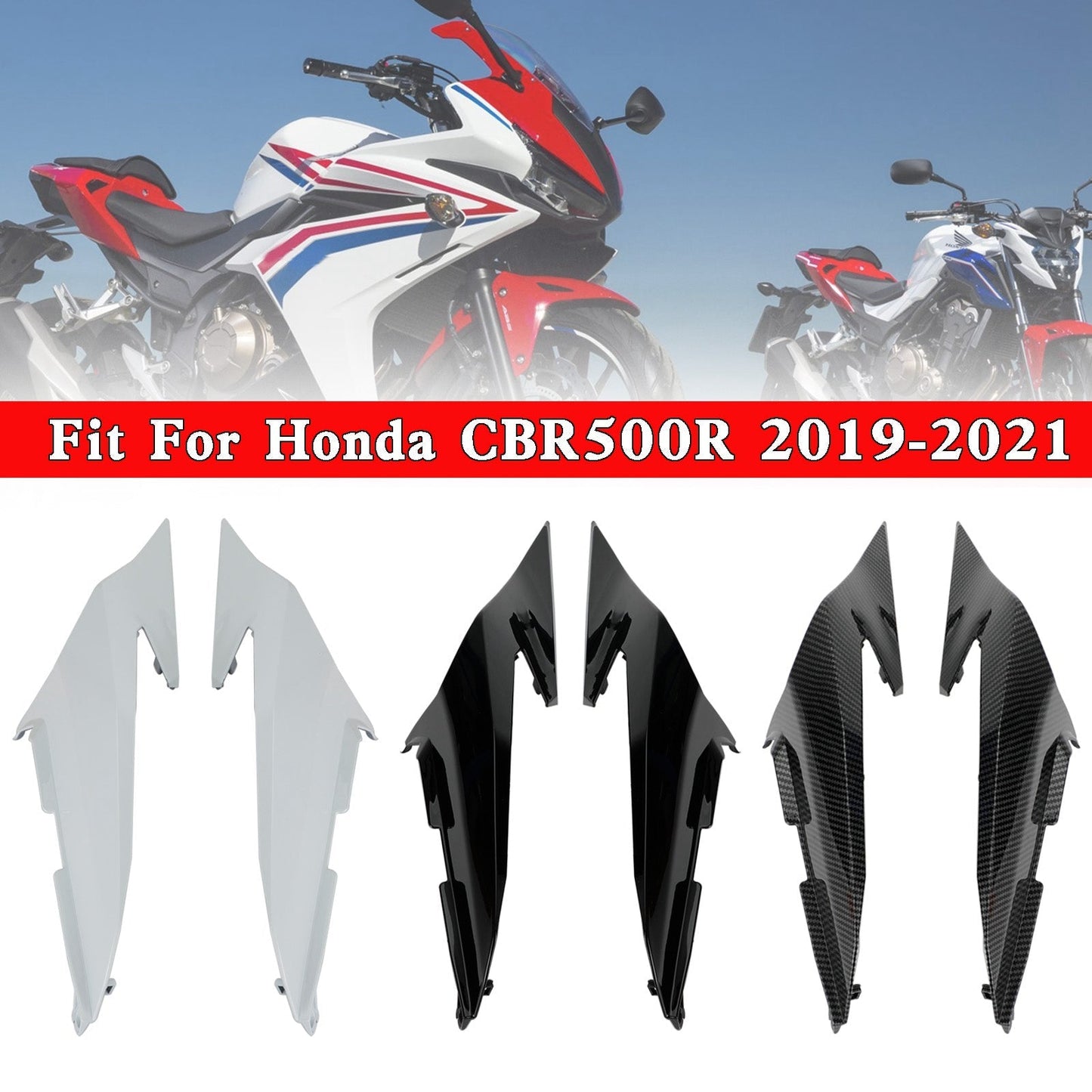 Capot de carénage latéral arrière supérieur pour Honda CBR500R 2019-2021