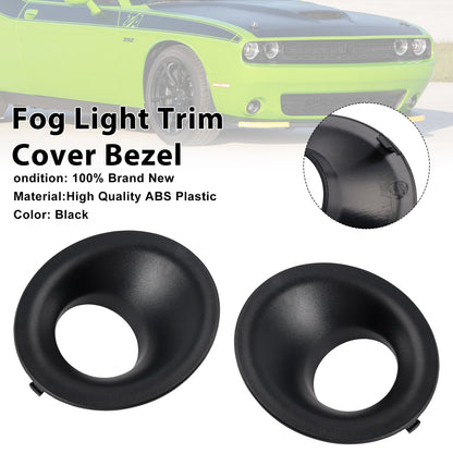 2015-2021 Dodge Challenger Pair Front Fog Light Trim 68259662AA