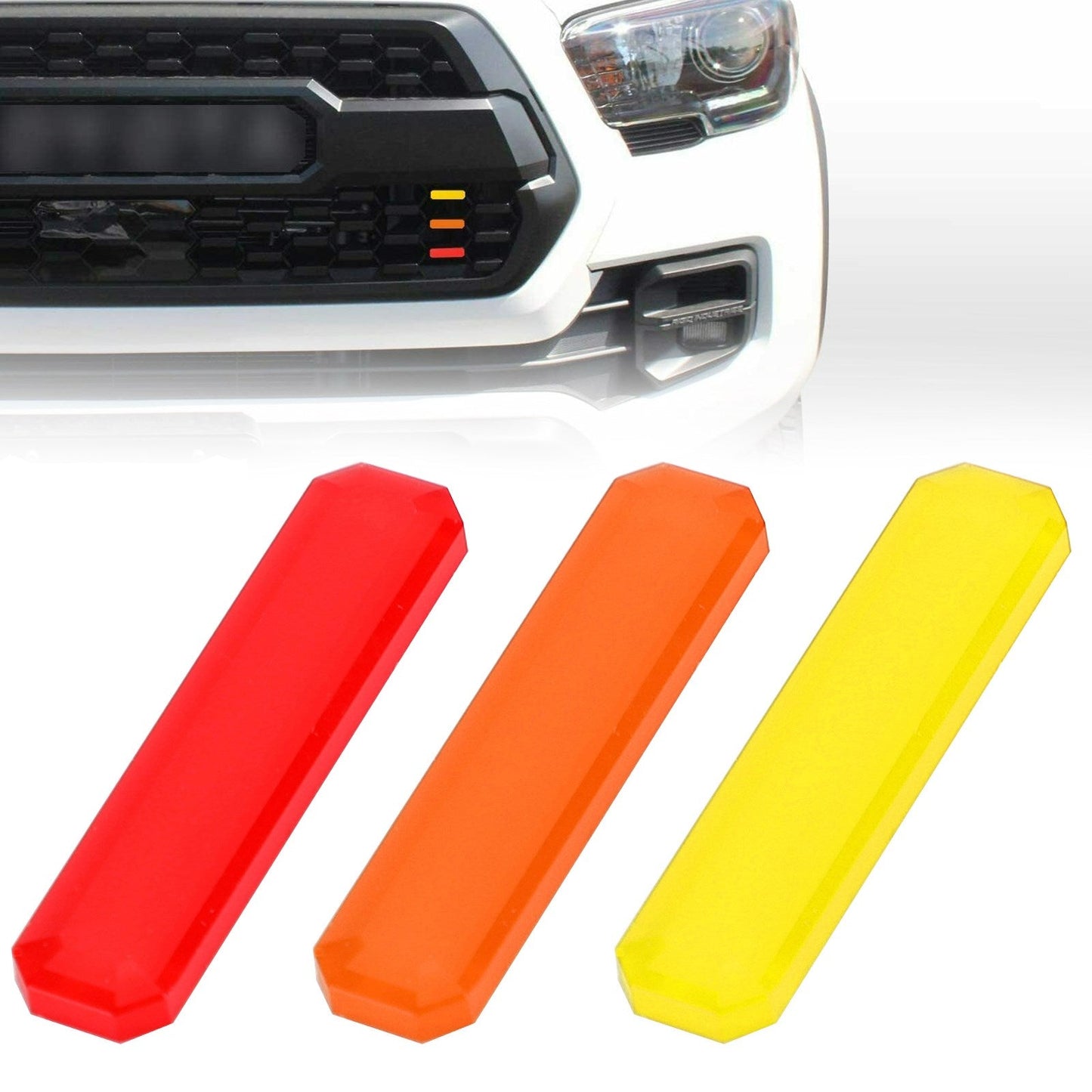 Autocollant de calandre avant tricolore pour Tacoma TRD Pro 2016-2020