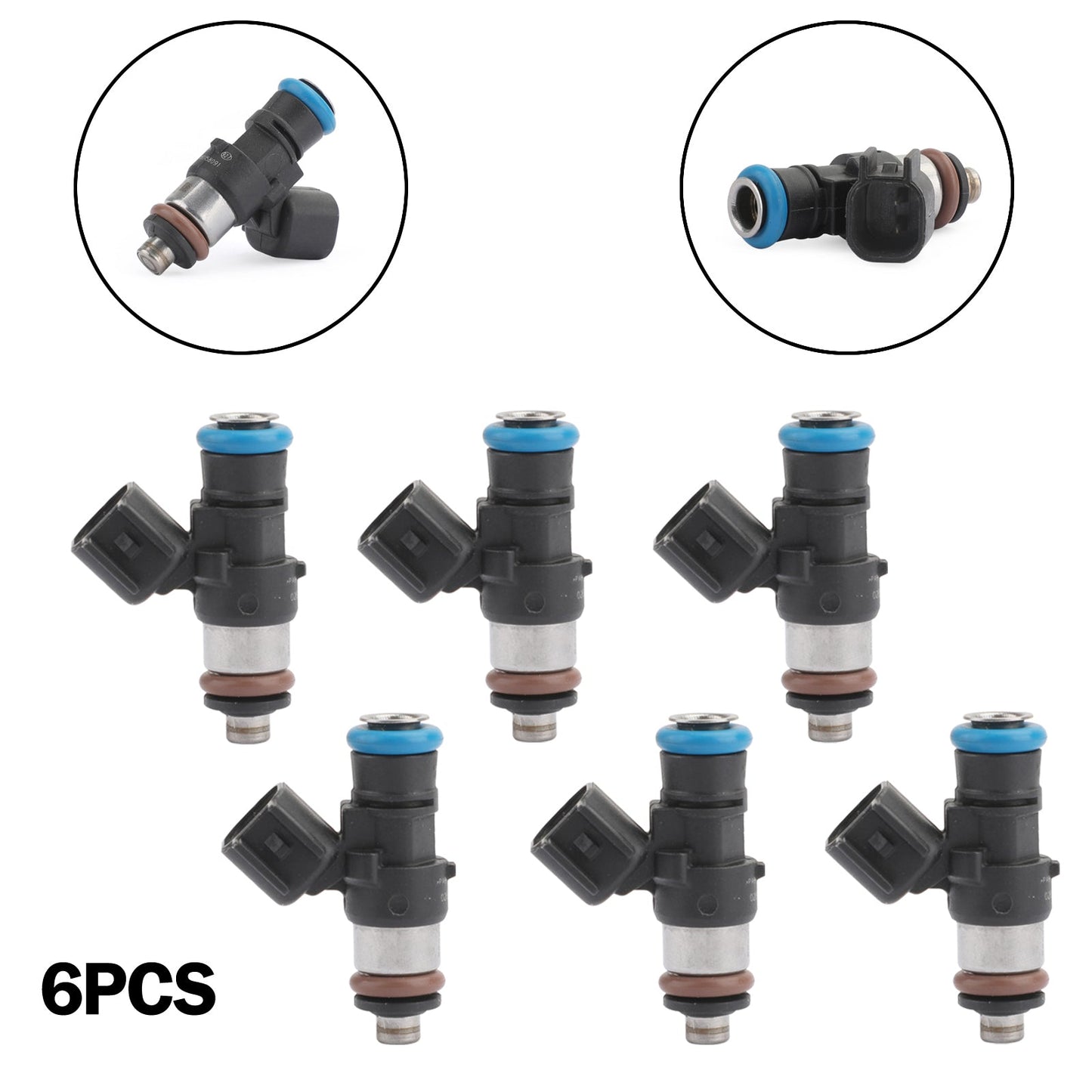 INJ699 FJ1000 6pcs Fuel Injectors 0280158091 foitsr Ford Mercury Mazda Lincoln 3.5L 3.7L CX-9 4G2115 CY01-13-250 842-12353 7T4Z-9F593-B ZZJ1-13-250A CM5165