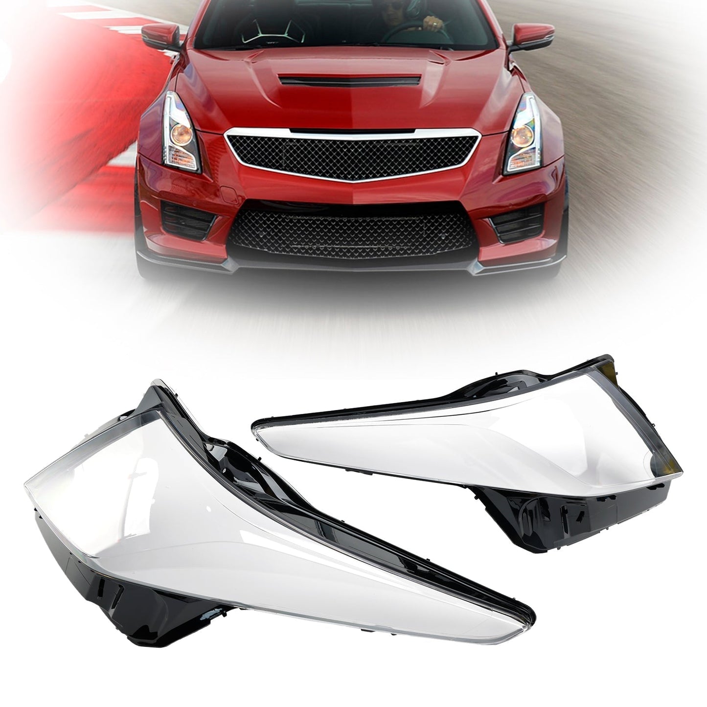 Cache-phares gauche et droit pour Cadillac ATS 2013-2018
