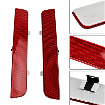 2003-12 Land Rover Range Rover L322 2x Red Rear Bumper Reflector Stop Brake Light LR006348 LR006349