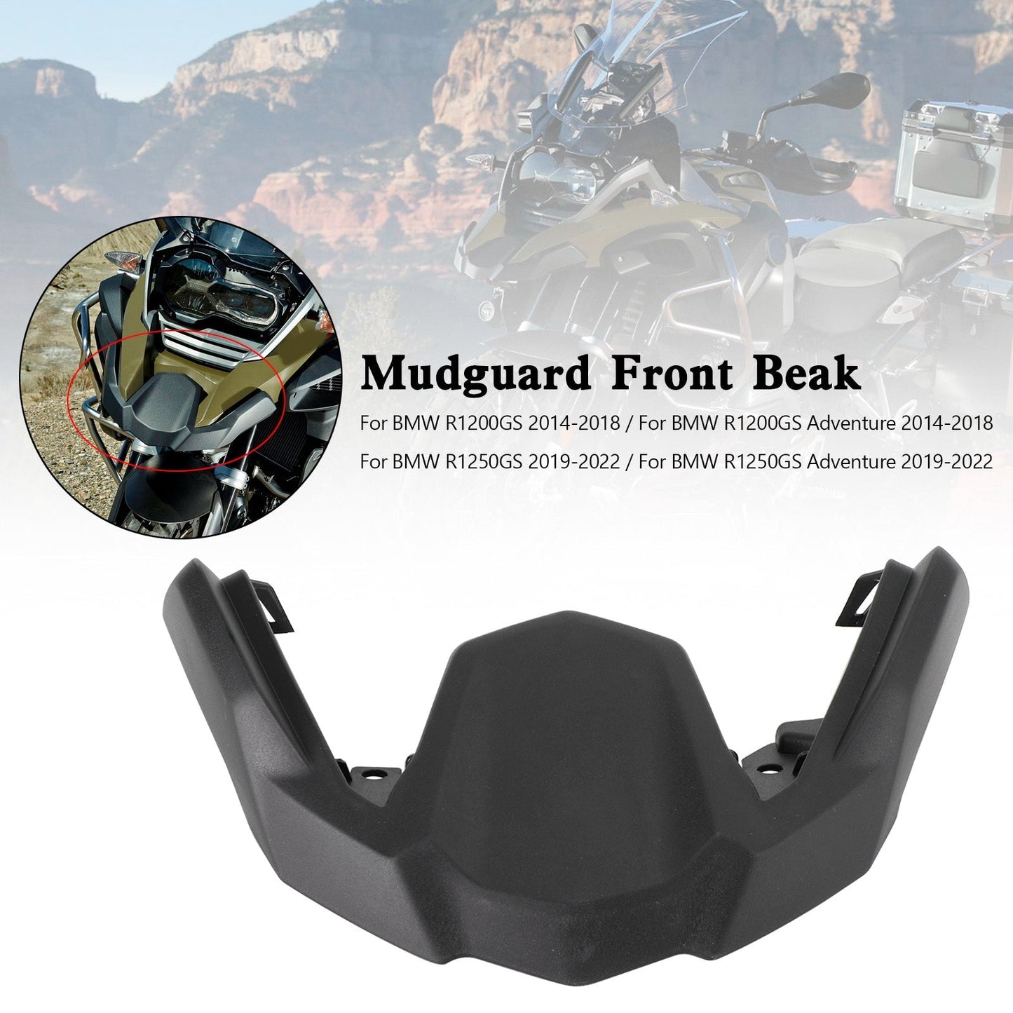 Extension de garde-boue avant pour BMW R1200 R1250 GS Adventure 14-22