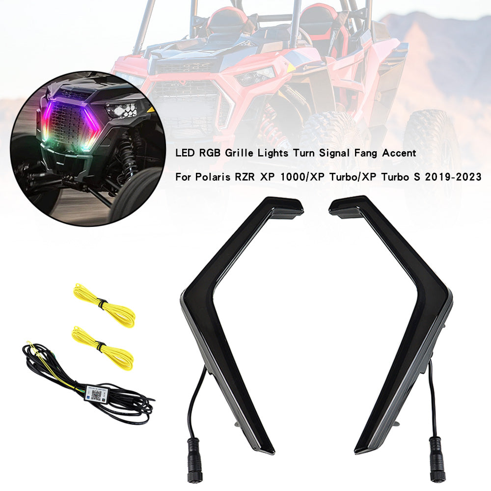 Feux de calandre LED RVB, clignotants et accessoires pour Polaris RZR XP 1000/XP Turbo/XP Turbo S 2019-2023