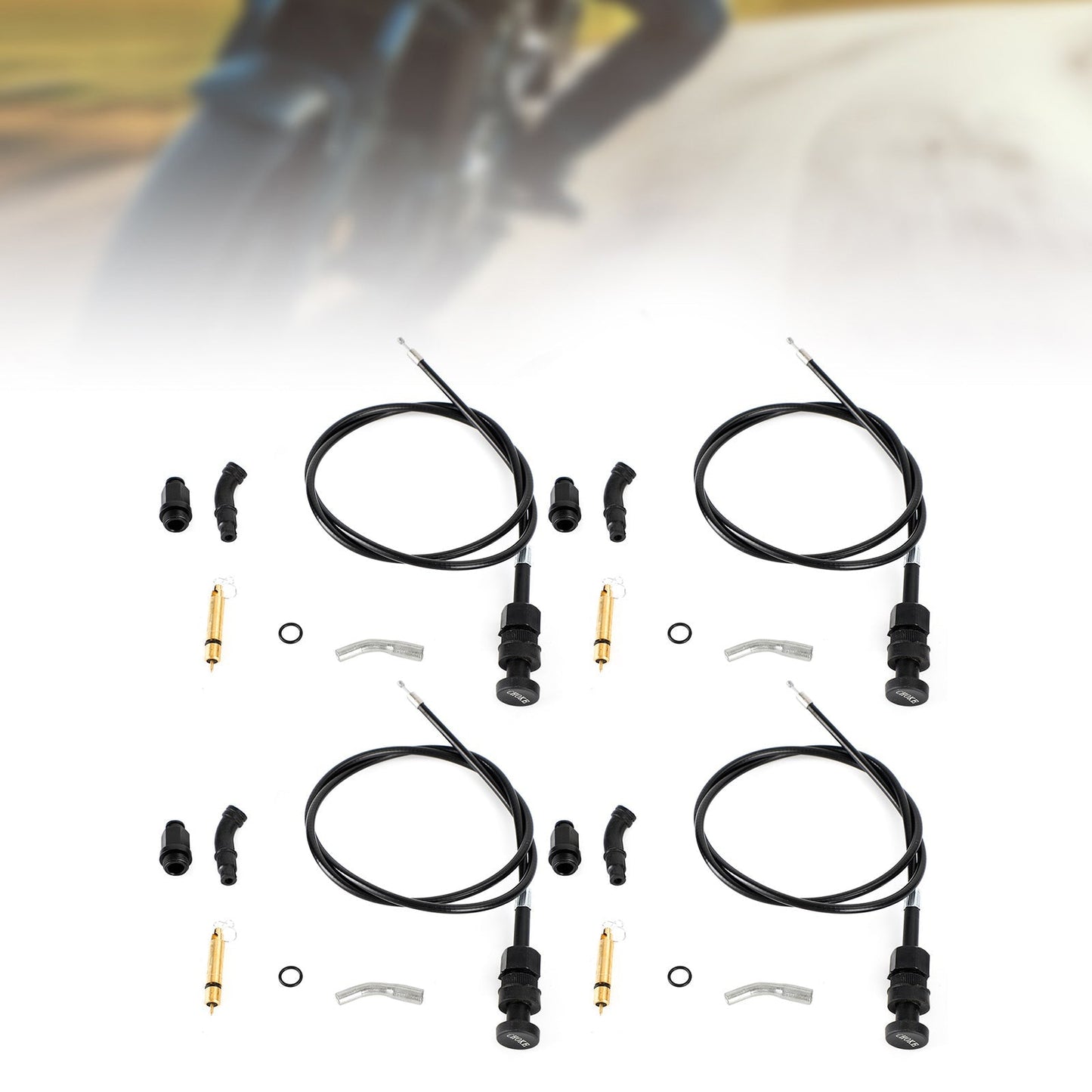 Kit de 4 câbles de starter pour carburateur Honda Rancher TRX350 FM TM 00-06