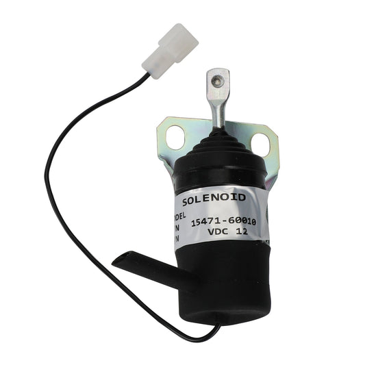 Compatible con solenoide de corte de combustible Kubota 052600-1001 052600-1000 15471-60010 de 12 V.