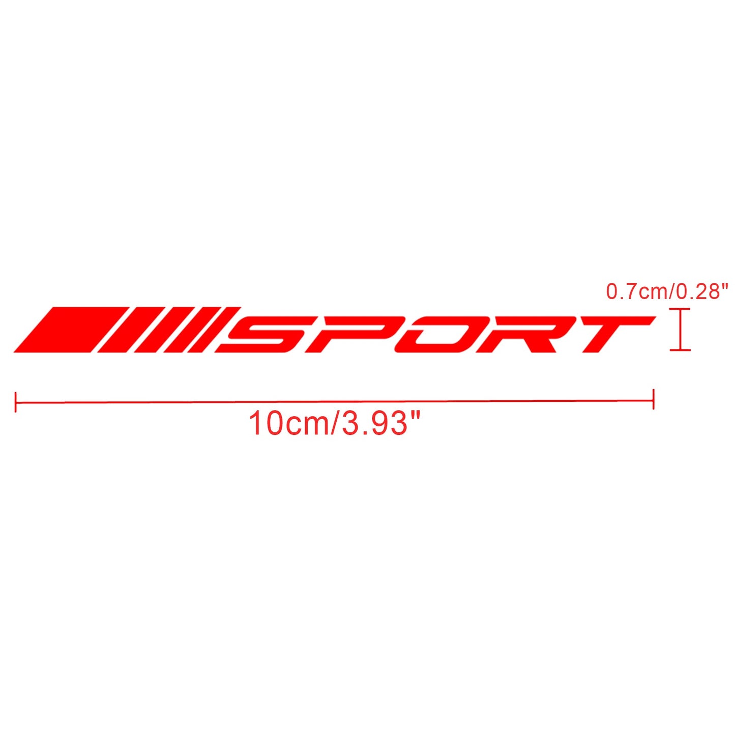 Lot de 4 autocollants graphiques pour jantes de voiture style sport, moyeux de roue, course, bande rouge