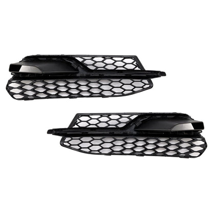 2013-2016 Audi S3 8V Honeycomb Lower Grille 8V3807681L 8V3807681K Front Bumper Fog Light Cover Black Grill