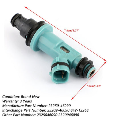 842-12268 23209-46090 2320946090 2325046090 1x Fuel Injector 23250-46090 For Toyota Supra Lexus GS300 SC300 IS300 3.0L Assosary