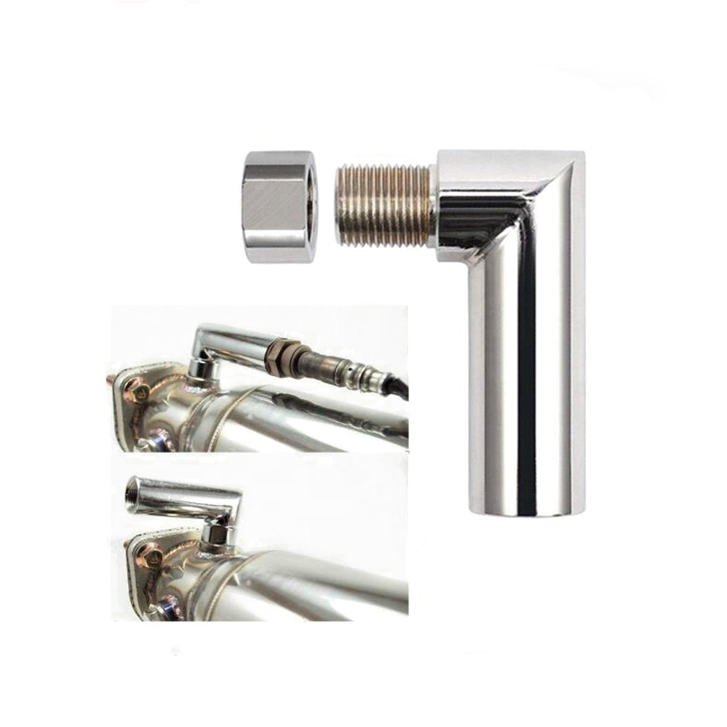 M18*1.5 90 Degrees Oxygen Spacer Sensor Angled Extender O2 Bung Extension