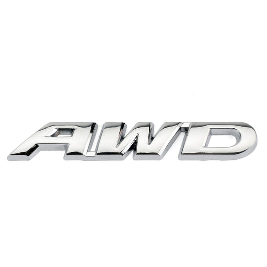 Pegatina con la palabra AWD y letras de metal para coche o camión. 