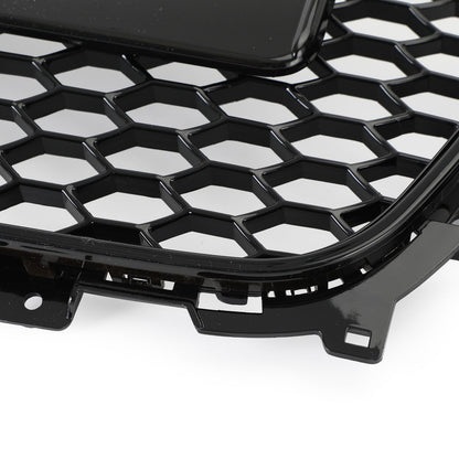 2012-2016 Audi A4 / A4 Sline / S4 B8.5 Front Black Honeycomb RS Style Grille With Silver Ring Emblem