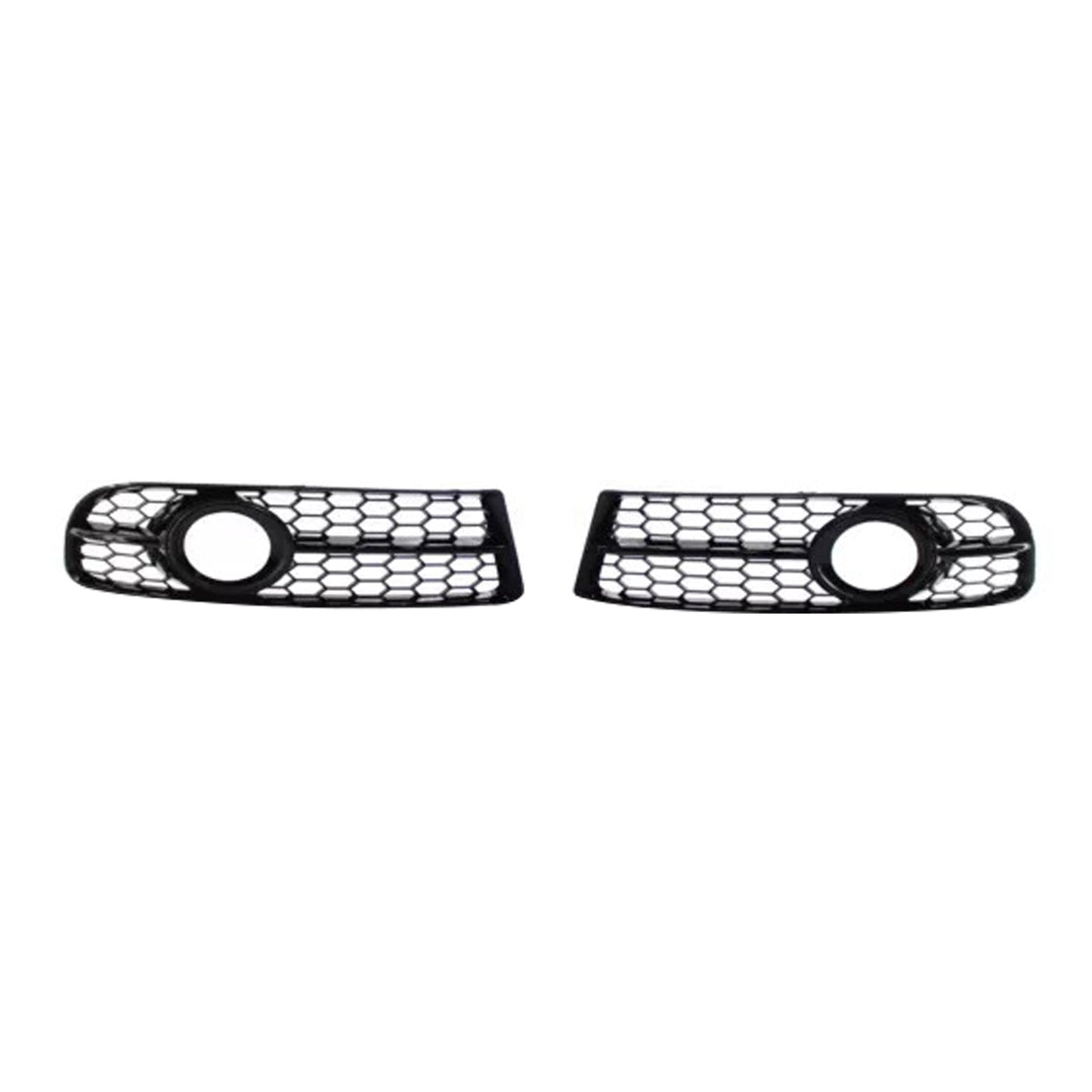 2005-2008 Audi A4 B7 S-Line S4 Black Front Bumper Honeycomb Fog Grille Cover