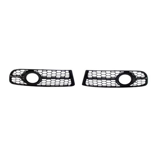 2005-2008 Audi A4 B7 S-Line S4 Black Front Bumper Honeycomb Fog Grille Cover