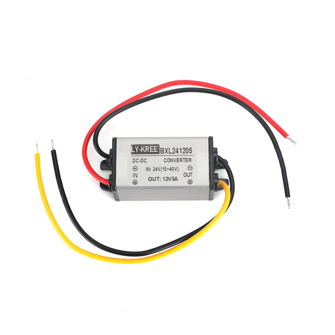 12V/24V to 5V 5A 25W Waterproof Converter Step Down Volt Module Power Supply, 12/24V-5V-3A