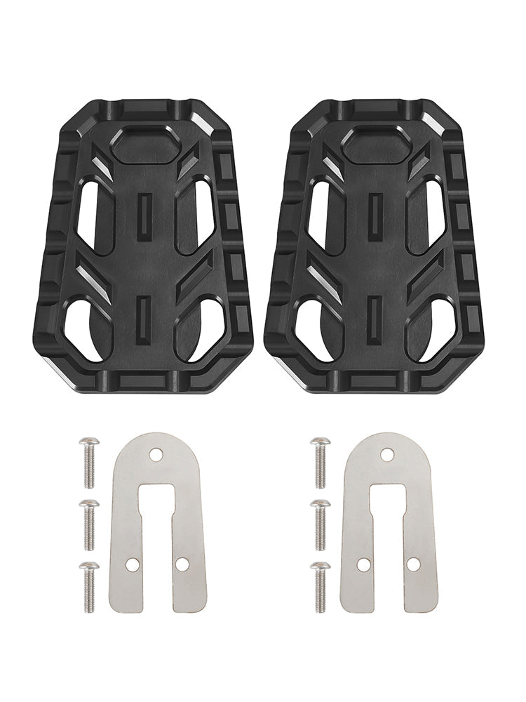 Reposapiés CNC, cubiertas para pedal de conductor, compatibles con TR Scrambler 1200 Tiger Silver