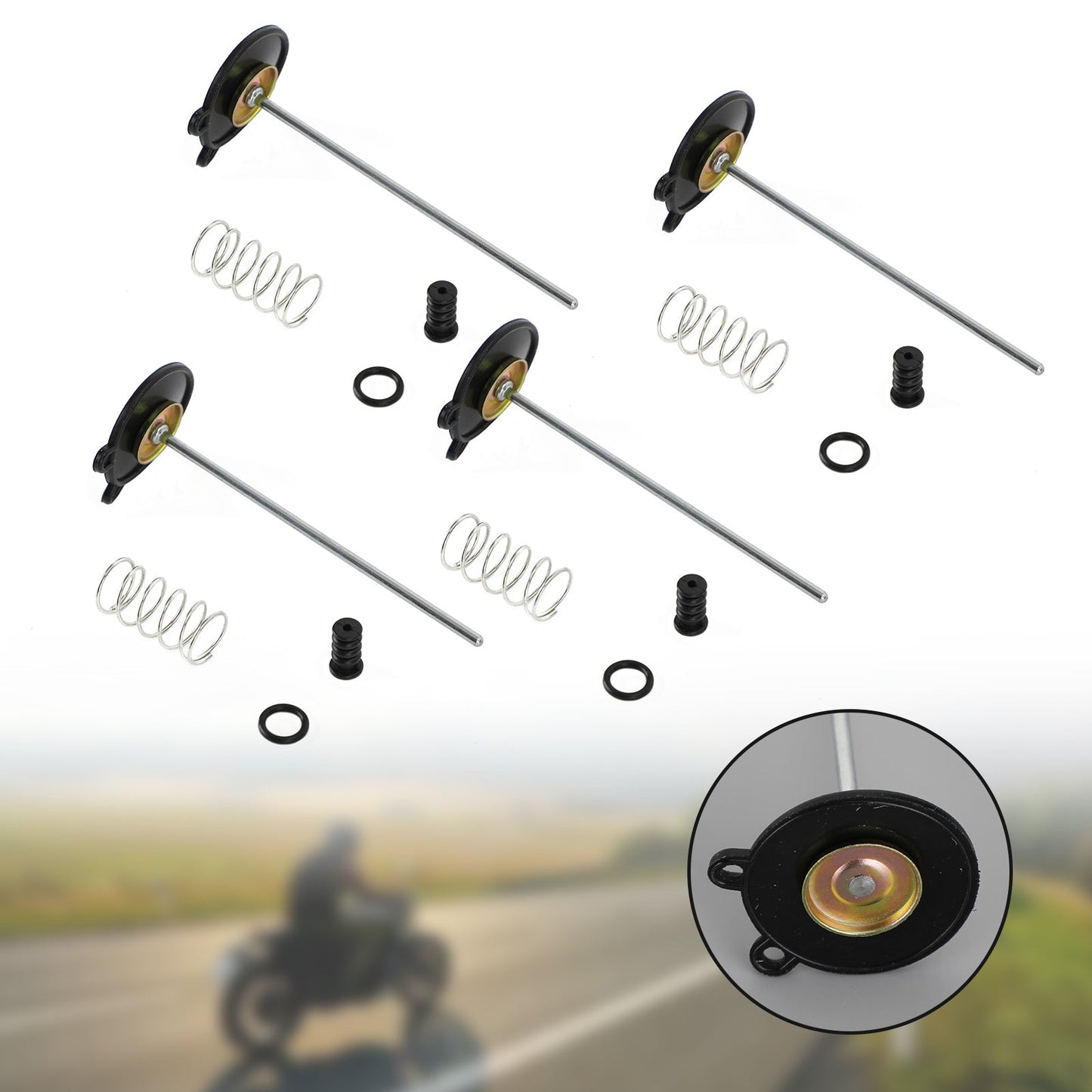Kit de reconstrucción de carburador 4X compatible con Honda CB750C 750 Custom CB900C 1980-1982