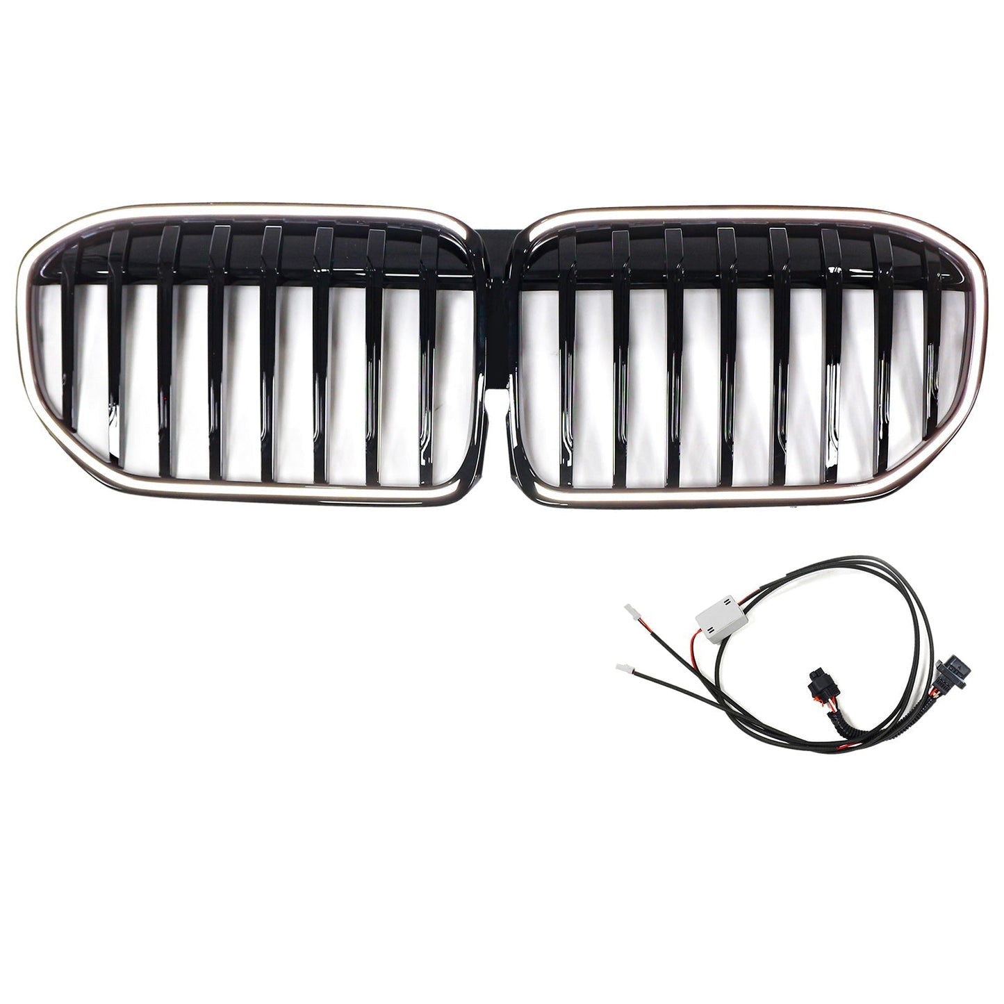 2019-2022 BMW 7 Series G11 G12 Single Slat Gloss Black Front Grill Grille
