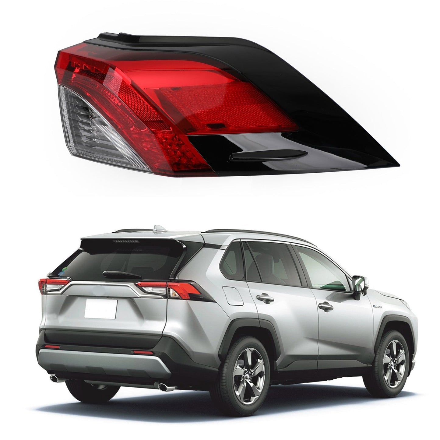 2019-2021 Toyota RAV4 Left+Right Side Tail Light Rear Lamp Outer 81560/81550-0R090