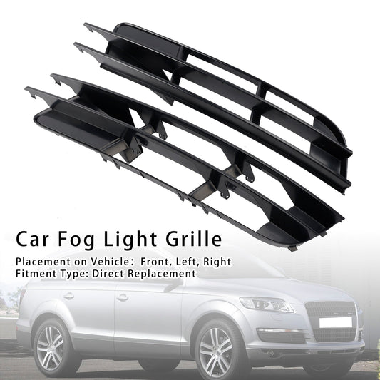 1 Pair Front Bumper Fog Light Grill Cover Bezel For Audi Q7 2007-2009