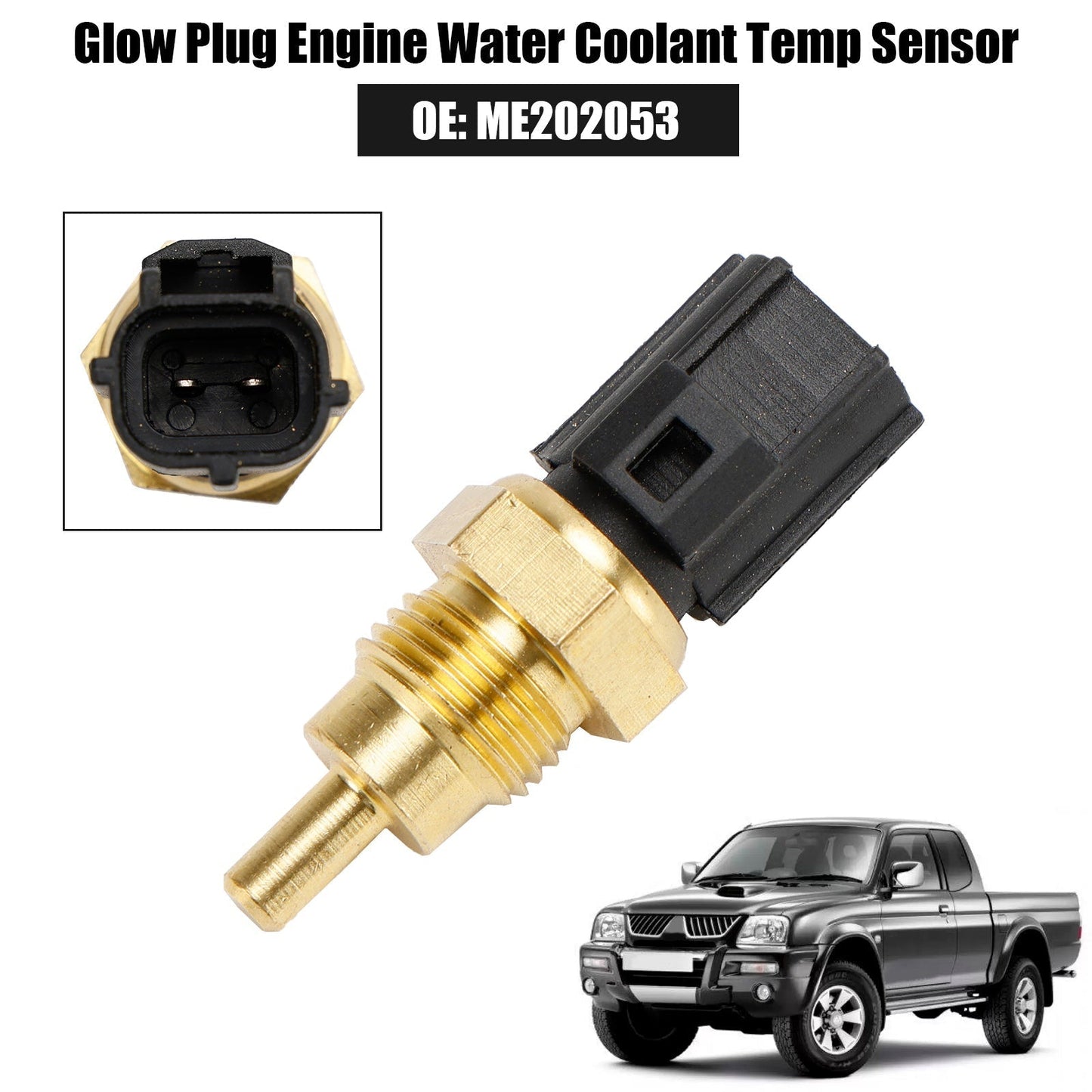 1996-2007 For Mitsubishi L200 K74 - 2.5D / 2.5TD Pick Up Glow Plug Engine Water Coolant Temp Sensor ME202053
