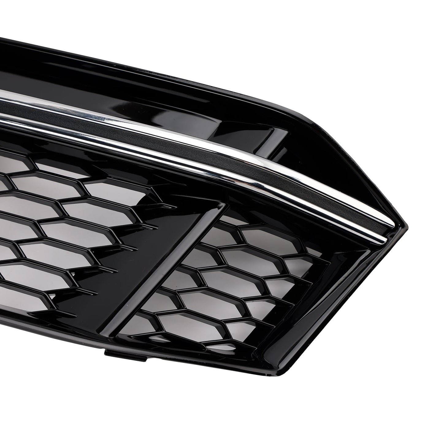 2016-2018 2PCS Fog Light Cover Grille Grill Fit AUDI A4 B9 S-Line S4