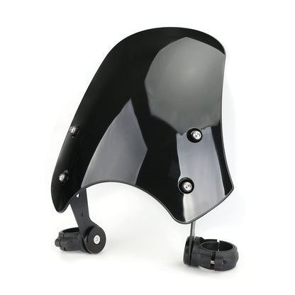 ABS Motorcycle Windscreen Windshield for Harley Dyna Softail Models Black