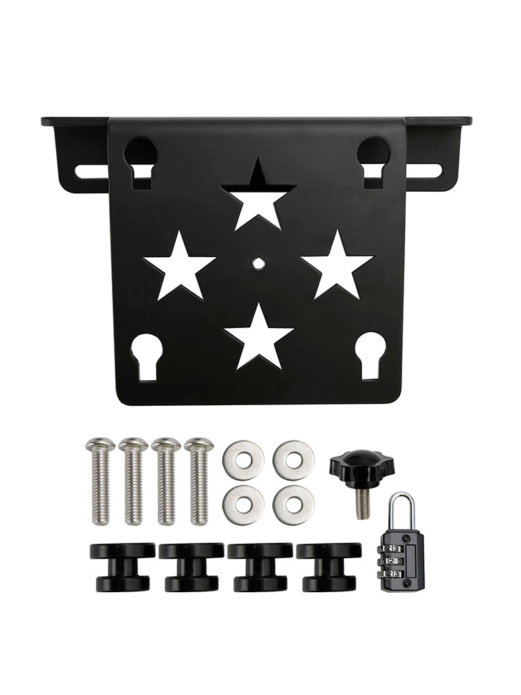 Bolsa lateral de herramientas de PU, alforja, equipaje de liberación rápida, negra, para scooter y motocicleta