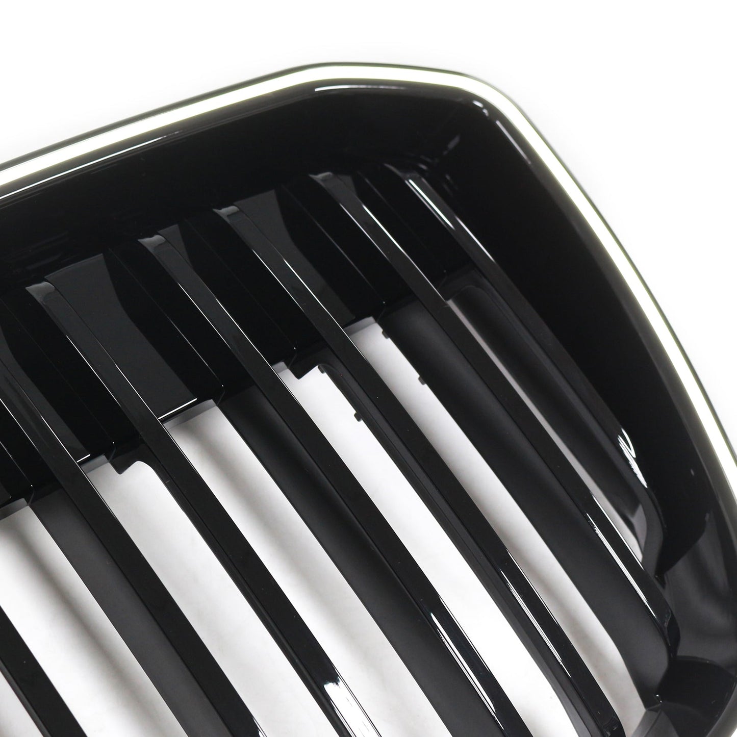2022-2024 Double Slat Gloss Black Front Kidney Grill Grille Fit BMW IX3 G08 LCI