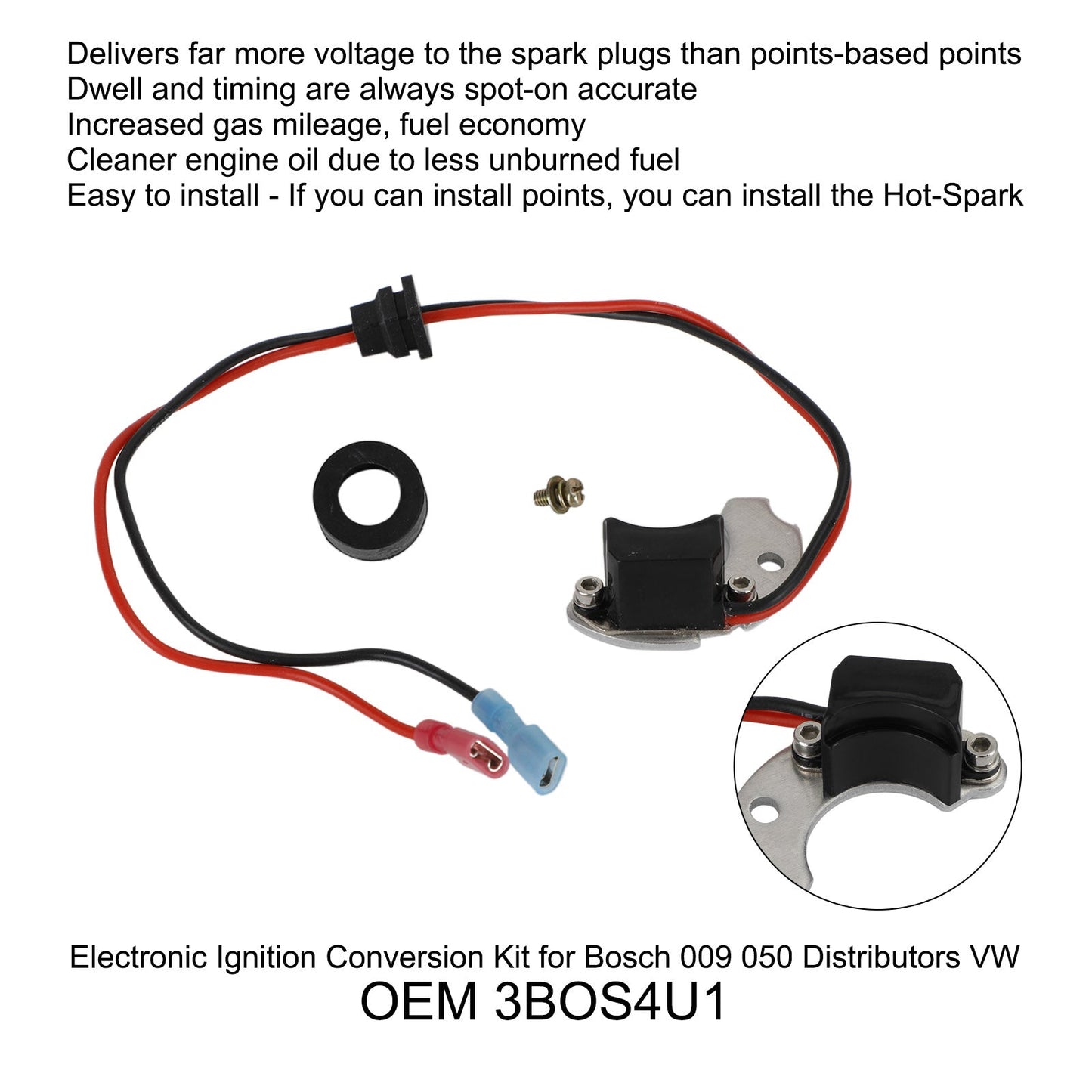 Kit de conversión de módulos de encendido para distribuidores Bosch 009 050 3BOS4U1 VW