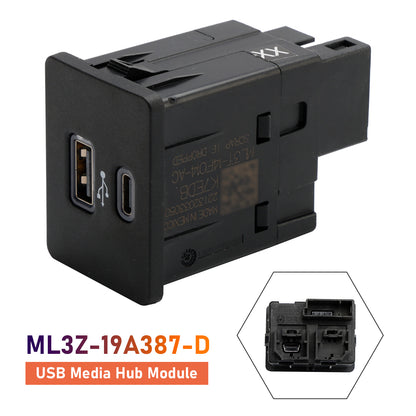 2021-2024 F150 Expedition Bronco Ford ML3Z-19A387-D Usb Media Hub Module Sync 4