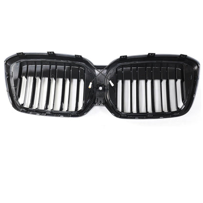 2022-2024 Double Slat Gloss Black Front Kidney Grill Grille Fit BMW IX3 G08 LCI