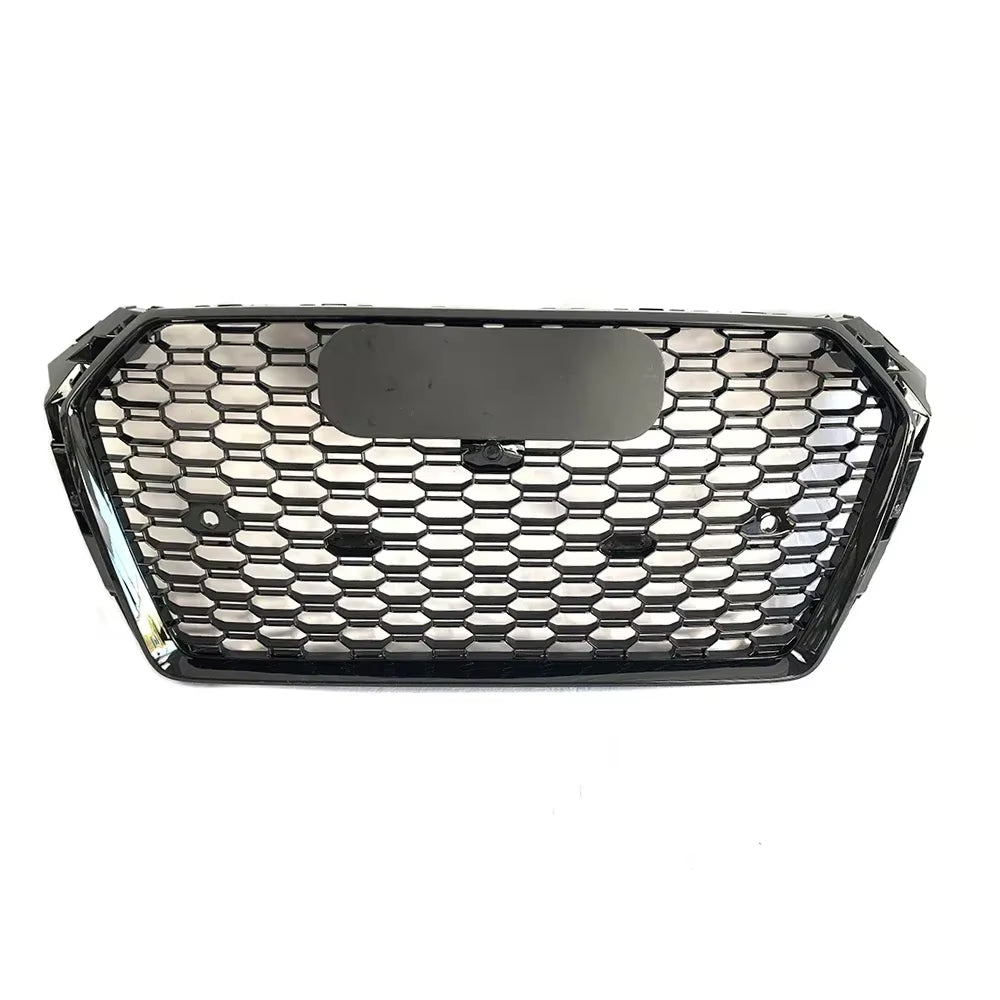 2016-2019 Audi A4 S4 B9 To RS4 Style Front Bumper Grill High Quality Honeycomb Upper Grill