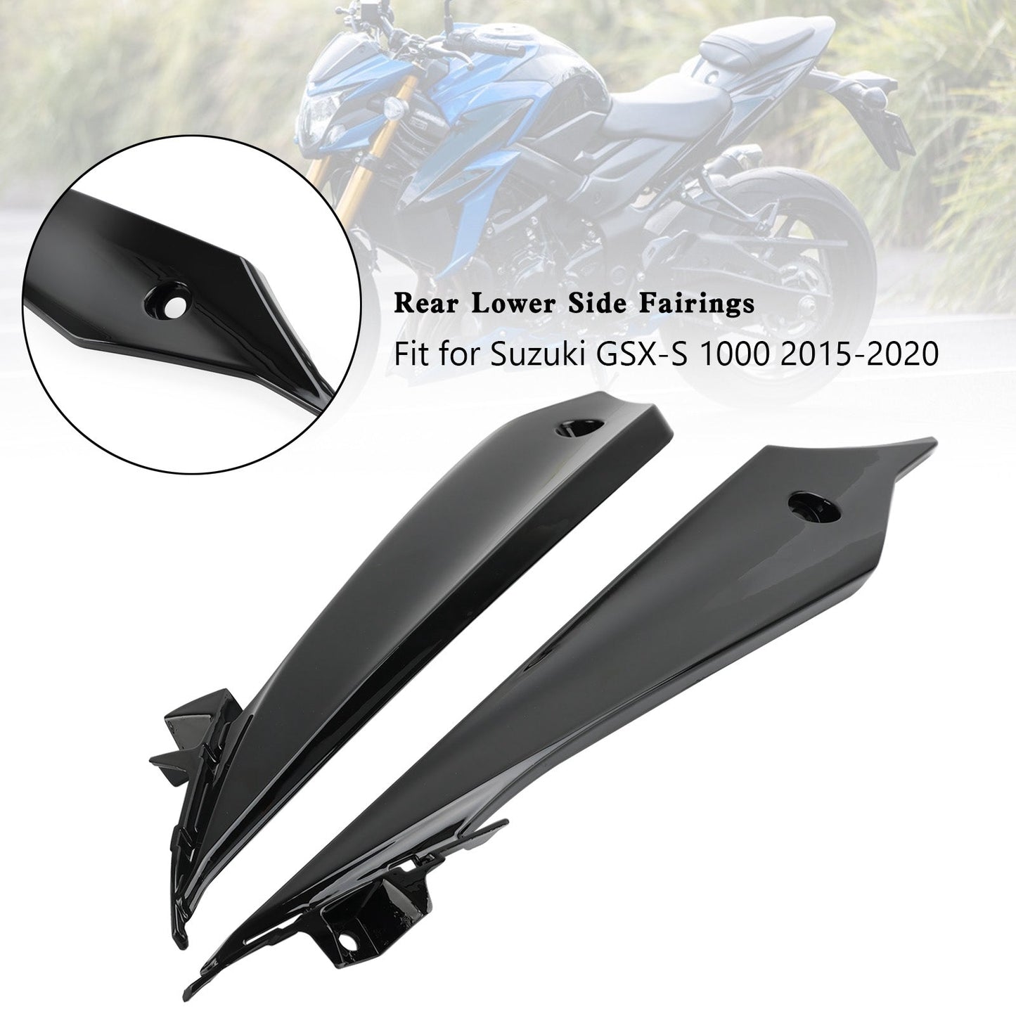 Carénages latéraux inférieurs arrière pour Suzuki GSX-S 1000 2015-2020
