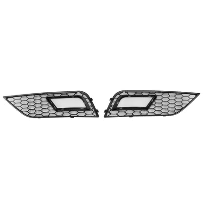 2013-2015 Honeycomb Style Fog Light Cover Fit Audi A4 B8.5 Standard Bumper
