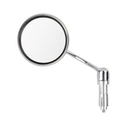 Cafe Racer Cruiser Custom Round Bar End Mirror Rearview Mirrors Chrome