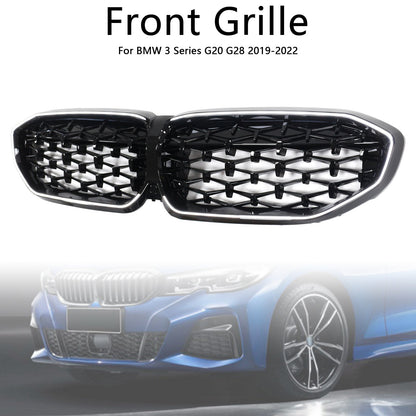 2019-2022 Black Diamond Kidney Grille Grill 51138072085 Fit BMW 3 Series G20