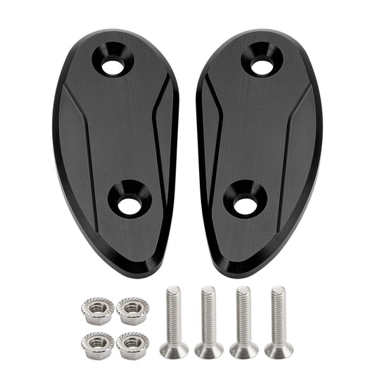 Plaques de protection de rétroviseur noir pour Honda CBR1000RR 2008-2023